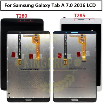 7 palčni zaslon za Samsung Galaxy Tab A 7.0 2016 SM-T280 SM-T285 T280 T285 LCD-Zaslon, Zaslon na Dotik, Računalnike Skupščine Tablet PC Deli