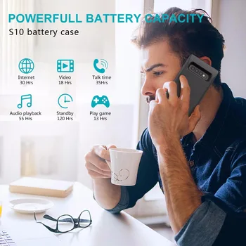 7000mAh Pametni Telefon Moči Banke Polnilec za Samsung Galaxy S10 Prenosni Razširjene Baterije, Ohišje Paket Zaščitne Kopije S10Plus S10E