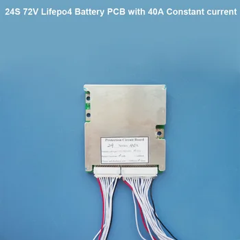 72V Lifepo4 Baterije BMS in ali 24S Li ionska Baterija PCB 100.8 V z Bilanco funkcijo in 30A 40A 50A konstantnim tokom