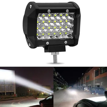 72W 4 inch LED Kombinirano Delo Svetlobe, Pozornosti Off-road Vožnjo Meglo Lučka Tovornjak Čoln 304 Nerjaveče Jeklo Nosilec