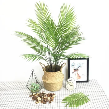 78 cm 8 Vilice Tropskih Rastlin Velike Umetne Palme Plastičnih Palmovih Listov Ponaredek Monstera Zeleno Drevo, Listi Za Dom Poroko Dekor