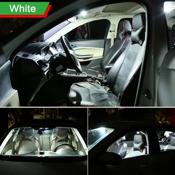 7pcs Napak Auto LED Žarnice za Avto Notranje luči Dome Branje Svetlobe Trunk luči Za Citroen Elysee 20172018 2019 2020