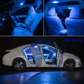 8 x White Ice Blue Canbus Avtomobilske LED Luči registrske Tablice Žarnice Paket Komplet Za 2003-2011 Honda Element Notranje zadeve Zemljevid Dome Prtljažnik, Svetilke