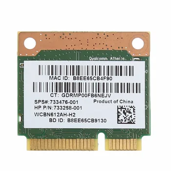 802.11 b/g/n, WiFi, Bluetooth 4.0 Brezžična Half Mini PCI-E Card Za HP Atheros QCWB335 AR9565 SPS 690019-001 733476-001