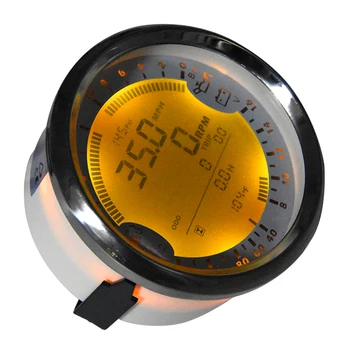 85mm GPS merilnik Hitrosti 6 v 1 Multi-funkcionalne Samodejni Merilniki merilnik vrtljajev Gorivo, Nivo Vode Voltmeter Temp Olje Tlak 5Bar Univerzalni