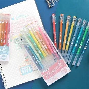 9 Kos / Set gel peresa Iglo tiskovine Kawaii kemični svinčniki gel, barvni svinčnik srčkan pisarniški pribor olored za šolske potrebščine