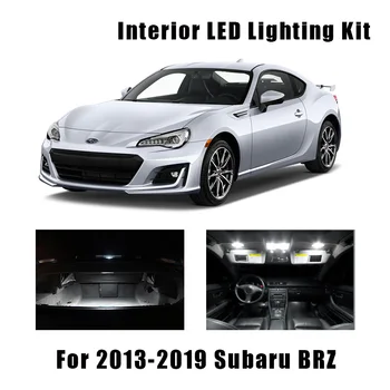 9pcs Bel Avto Žarnice LED Notranja Kupola Trunk Lahka Kit, Primerni Za Obdobje 2013-2017 2018 2019 Subaru BRZ Korak z Dovoljenjem za registrske Tablice Lučka