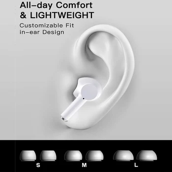 A1 TWS Bluetooth Slušalke Brezžične Slušalke Bluetooth 5.0 Dotik Šport Čepkov šumov Gaming Slušalke Z Polnjenje Box