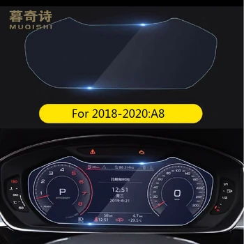 A4, A5, A8 V3 V5 2018 2019 2020 kokpitu digitalni zaščitnik zaslon LCD instrument zaslon kaljeno steklo nadzorni plošči TPU film pokrov