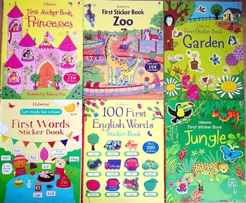 A4 Otroke, Risanka, Nalepke, Knjige, Otroci angleški Zgodba Knjige z Nalepke za Predšolsko Učenje za Vrtec Darilo Nalepke Book100
