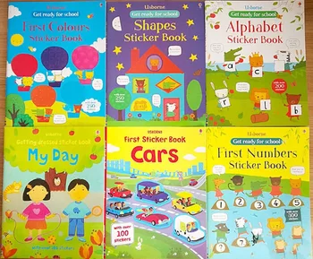 A4 Otroke, Risanka, Nalepke, Knjige, Otroci angleški Zgodba Knjige z Nalepke za Predšolsko Učenje za Vrtec Darilo Nalepke Book100