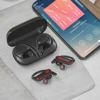 AA-UM3 TWS Brezžični Šport bluetooth Slušalke HiFi Stereo Smart Touch HD Klice Nepremočljiva Uho Kavelj Slušalke