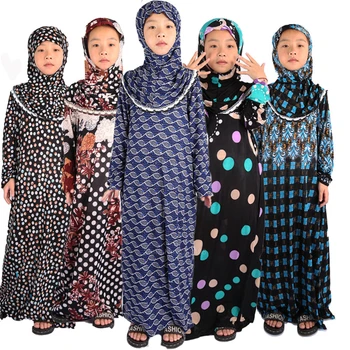 Abaya Dubaj Muslimansko Obleko Islamskih Oblačil Žensk Hidžab Obleko Romanda tam kaftan Mamica in Hčerka Otroci Muslimanskih Haljo Turčija Arabski Maxi