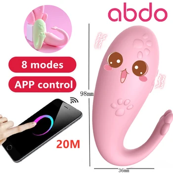 Abdo APP Remote control Silikonski Pošast Objave Vibrator Brezžična Gspot Masaža 8 Frekvenco Odraslih Igra, Seks Igrače za Ženske