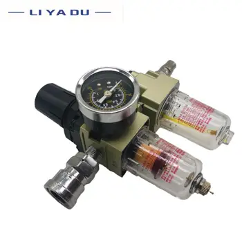 AC2010-02 G1/4 Olja in vode ločilo filtri Zračni kompresor, ki ureja ventil Dve zračni filtri