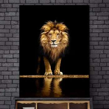 Afriški Divji Levov Moderne Umetnosti Platno Plakatov In Fotografij Živali Umetnost Poslikave na Steni Umetnosti Lions Abstraktne Slike Doma Dekor