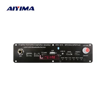 AIYIMA Bluetooth 5.0 Ojačevalnik 20W Mikrofon Karaoke Odmev Ojačevalniki za Dekodiranje Zvoka Odbor Z AUX FM MP3 USB TF