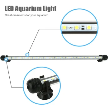 *Akvarijske Luči LED Nepremočljiva Fish Tank Svetlobe Podvodni Lučka Akvarijih Dekor Razsvetljavo Rastlin Lučka 19-49 CM 220V EU Moči #T