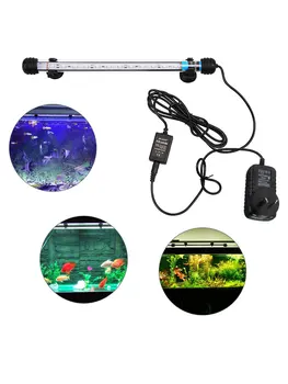 Akvarijske Luči za Fish Tank RGB Daljinski upravljalnik Nepremočljiva Aquarium Fish Tank Lučka 57-112 cm Amfibijska Podvodnih LED Luči