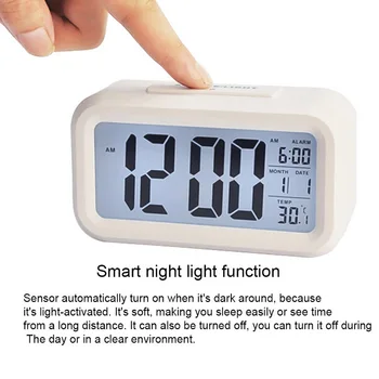 Alarm Ura LED Digitalna Ura Prikaz S Temperaturo Koledar Desk Ure Dom Dekor