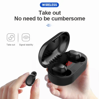 ALLOYSEED L22 TWS Bluetooth 5.0 Slušalke Stereo Šport Čepkov za Zmanjšanje Hrupa Brezžične Slušalke Z Mikrofonom Polnjenje Box