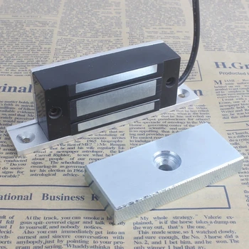 Aluminij 100 £ 60kg 12V vgrajeni magnetni zaklepanje elektromagnetno ključavnico omaro zaklepanje vrat