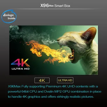 Android 8.1 Smart TV Box X96 MAX amlogic s905x2 4K Media Player 2.4 G/5 G Wifi Set Top Box