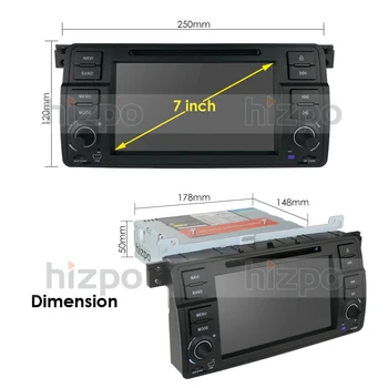 Android10 DVD Avto GPS Stereo Audio Player za BMW E46 M3 MG ZT ROVER 75 1999-2006 GPS Navigacija Multimedia Zaslon USB OBD DAB