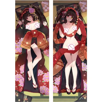 Anime DATUM ŽIVO 3 vzglavnik Kritje Tokisaki Kurumi Dakimakura primeru Seksi dekle 3D Double-sided (obojestransko), Posteljnina, Objemala Telo prevleke DL11