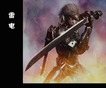 Anime meči Za Kovinski Gear Narašča Revengeance Polno Tang Ogljikovega Jekla Meč cosplay rekviziti za dekoracijo doma