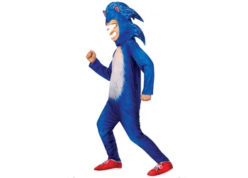 Anime Sonic Hedgehog Cosplay Kostum Šolsko Torbo za Otroke Dejanje iz Risank Fantje Dekle Otroci Sonic Halloween Obleko