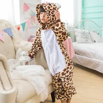 Anime Živali Leopard Nositi Kostum Pižamo Cosplay Vse jumpsuit Odrasle Ženske, Moške Onesie Pižame Stranka Obleko