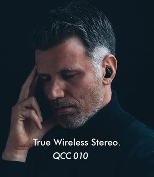 Anomoibuds QCC010 TWS Bluetooth 5.0 Slušalke Qualcomm aptX Brezžični Čepkov Šumov z Mikrofoni,77H Dolžina