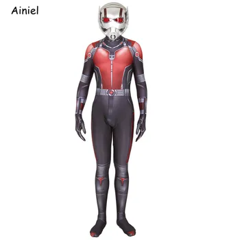 Ant-Človek Scott Edward Harris Lang Super Heros Zentai Obleka, Obleka Jumpsuits Halloween Cosplay Kostumi za Moške Otroci