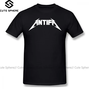 Antifa T Shirt Antifa T-Shirt Kratek Sleeve Classic Tee Shirt Oversize Grafični 100 Bombaž Zabavno Tshirt Moški