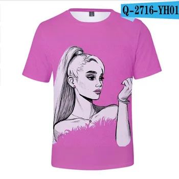 Ariana Grande 3D T Shirt Nevarno Žensko Kratek Rokav Majice s kratkimi rokavi Moški Ženski Bog Je Ženska Majice Za Ženske Risanka Tee Majice