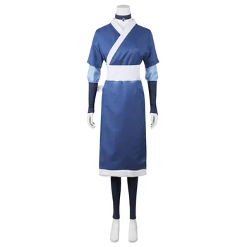 Avatar The Last Airbender Cosplay Katara Cosplay Kostum modro obleko uniform po meri
