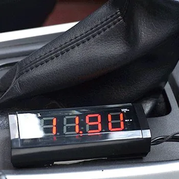 Avto 3 v 1 12V Digitalni Auto Avto Termometer Voltmeter Napetost Merilnika Tester Monitor LCD zaslon Ura za Alfa Romeo