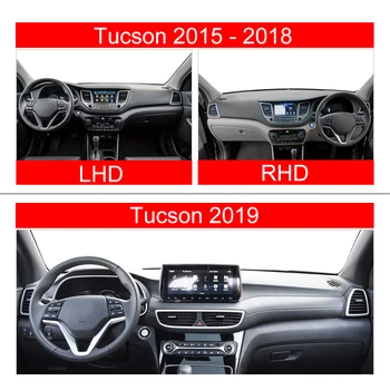 Avto armaturne plošče Izognili Svetlobe Pad Instrument Platformo Kritje Preproge Preproge LHD Za Hyundai Tucson 2016 2017 2018 2019 Dodatki