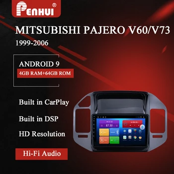 Avto DVD Za Mitsubishi Pajero V60 V73 (1999-2005) Avto Radio Večpredstavnostna Video Predvajalnik Navigacija GPS Android 10.0 double din