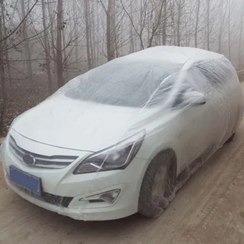 Avto Kritje prozorne Plastike Začasno Enkratno uporabo Univerzalne SUV Dež, Prah, Sneg, Garaža