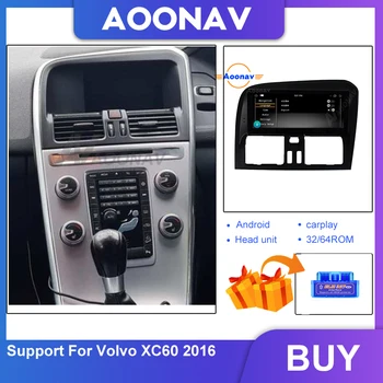Avto Radio Predvajalnik 2 Din Stereo Audio (Stereo zvok Multimedijski Predvajalnik Dvd-jev Podpirajo Carplay GPS Navi Igralec za Volvo XC60 2016 Desno Roko Vožnje
