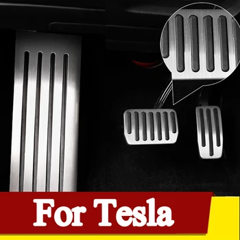 Avto Stopala Pedala Za Tesla Model 3 Aluminij Avto Dodatki Gorivo Zavorni Pedal Stopala Ostali Pedala Kritje Za Tesla Model Y