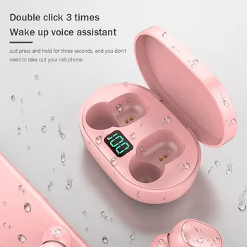 Aztms nove Bluetooth Slušalke e6s LED Zaslon Brezžične Slušalke z Mikrofon Stereo Nepremočljiva Mini V uho Čepkov za Vse pametni telefon