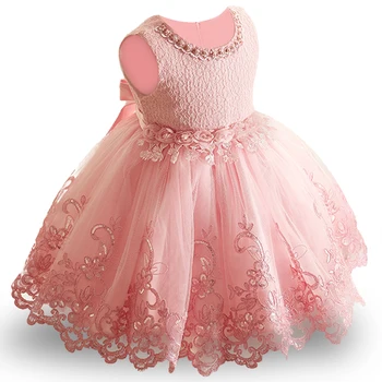 Baby Dekle Poročno Obleko Za Krst Novorojenčka Stranke Obleke za Dekleta 1. letnik Birthday Princess Obleka za Malčke Oblačila vestidos