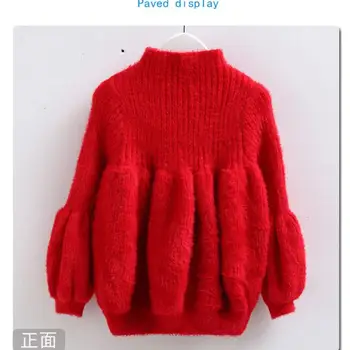 Baby dekleta pomlad zima pleteni puloverji 3-13T otroci O-vratu modi vroče prodaje dekliška oblačila najstniških puloverji otrok dno