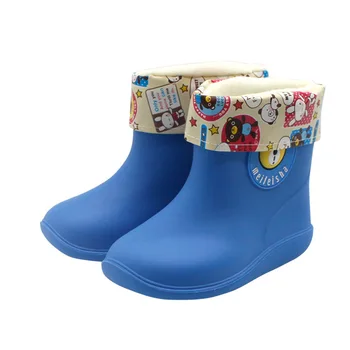 Baby dež čevlji plišastih vode čevlji za fante in dekleta antiskid dež čevlji za otroke lep otroci nepremočljiva vse leto