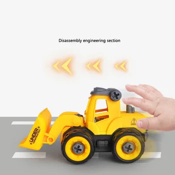 Baby Klasične Simulacije Inženirske Avto Igrača Za Fante Kopač Model Komplet Sestavljen Tovornjak Puzzle DIY Razstavljanje Vozila, Igrače