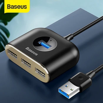 Baseus 4 v 1, USB 3.0 HUB Adapter USB A, da USB2.0 SREDIŠČE Flash Disk, Miške, Tipkovnice Računalnik Z USB Lučka C Na USB3.0 HUB