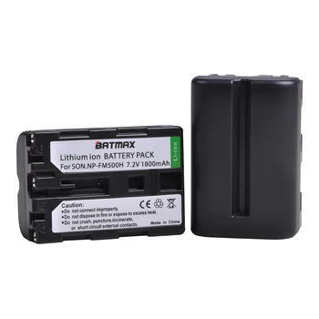 Batmax NP-FM500H FM500h Baterija+LED USB Dvojni Polnilnik z ukazom C Vrata za Sony Alpha A58 DSLR-A350A300/A350/A450/A500/A550
